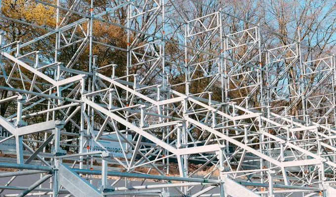 Baufortschritt Nordtribüne