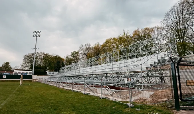 Baufortschritt Nordtribüne (09. April 2026)