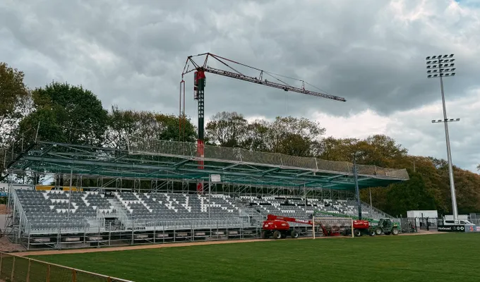 Baufortschritt Nordtribüne (20. April 2026)