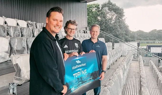 Neue Nordtribüne erhält den Namen „stadtwerker Tribüne“