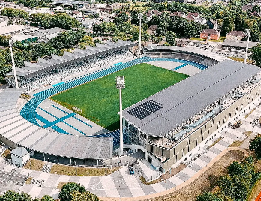 Zu Gast im altehrwürdigen Lohrheidestadion