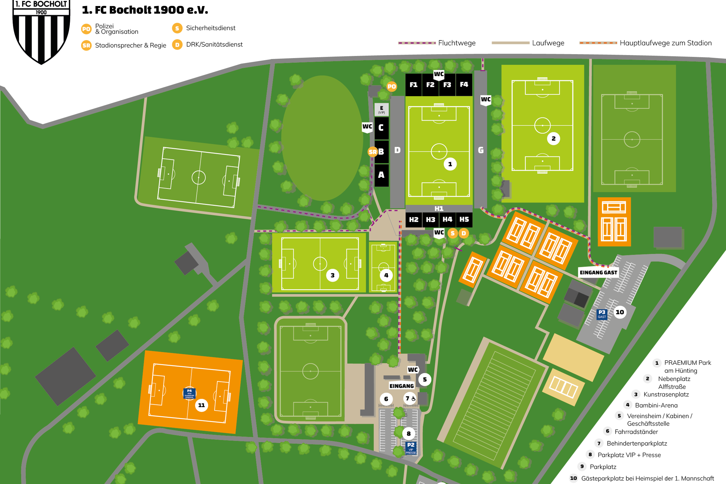 Der Übersichtsplan des praemium Park am Hünting